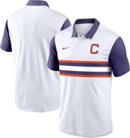 Nike Men's Nike White/Purple Clemson Tigers Athletic Prep Alt Logo Vapor Performance Polo