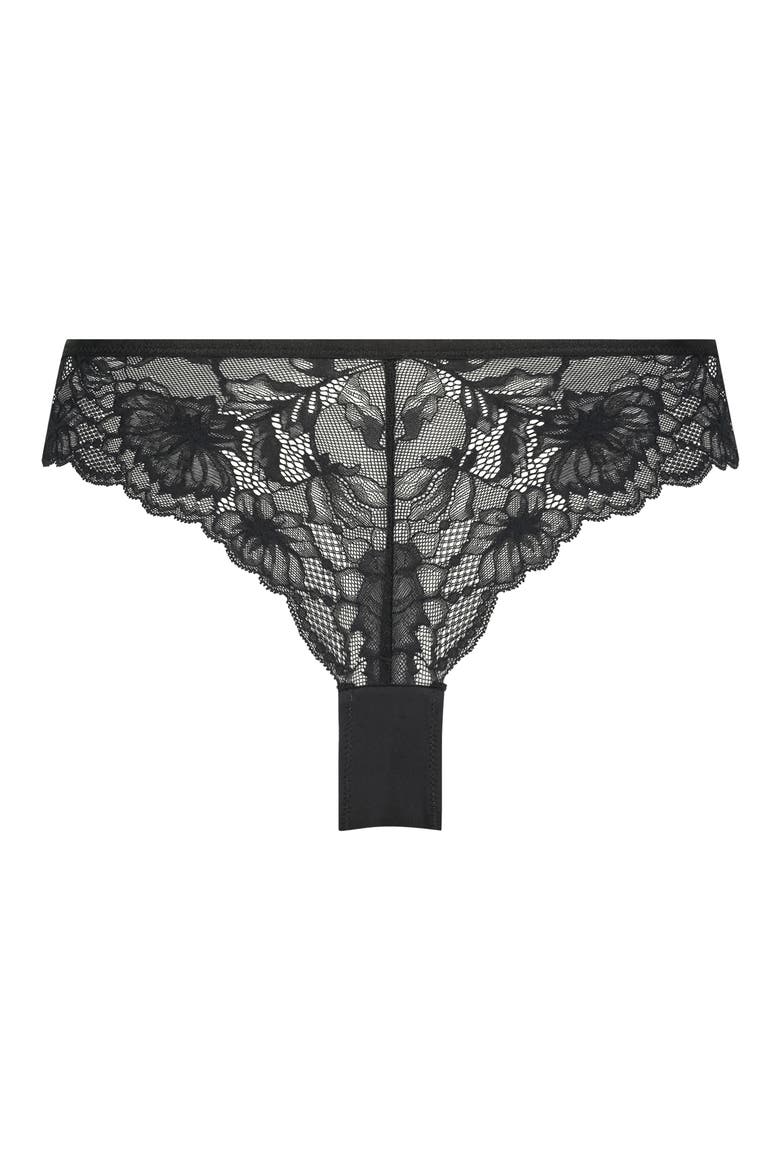 Stormi High Cut Thong, Alternate, color, CAVIAR