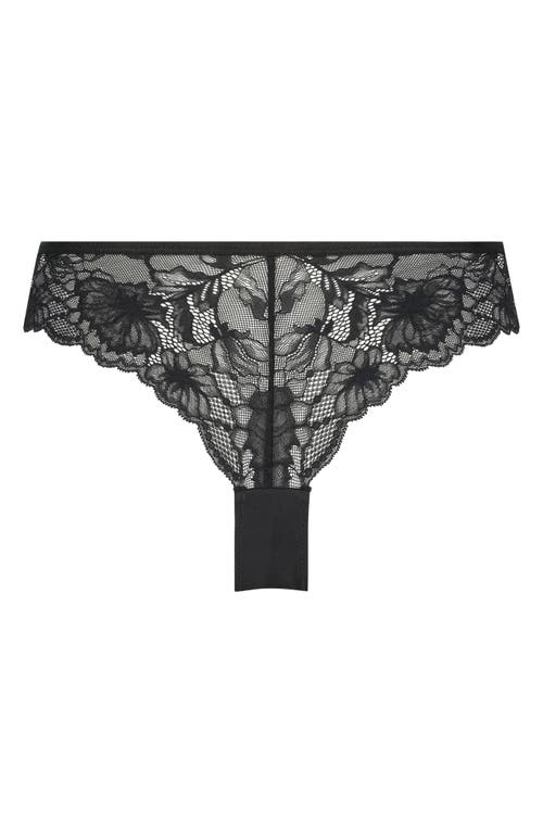 Hunkemoller Hunkemöller Stormi High Cut Thong In Black