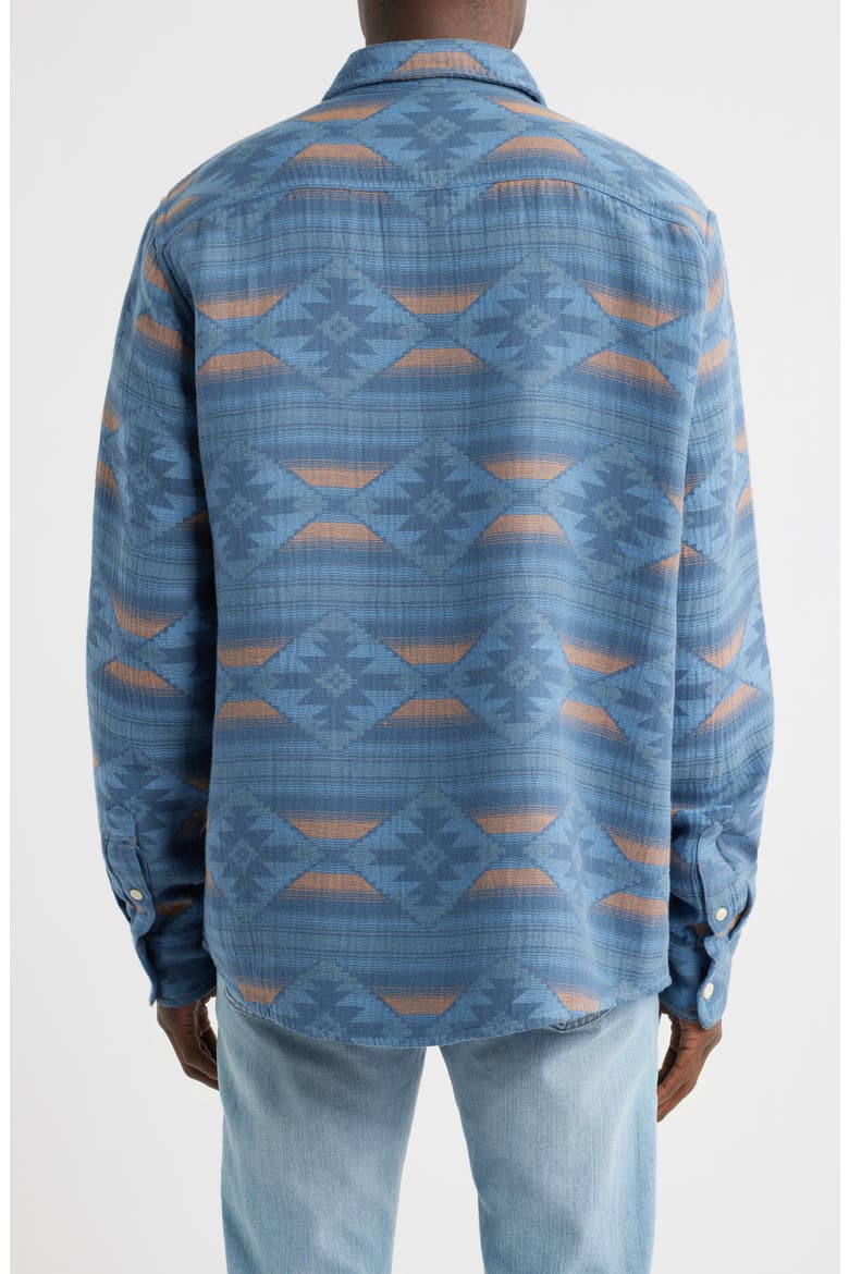 x Doug Good Feather Canyon Organic Cotton Overshirt, Alternate, color, BLUE WESTERN RANGE