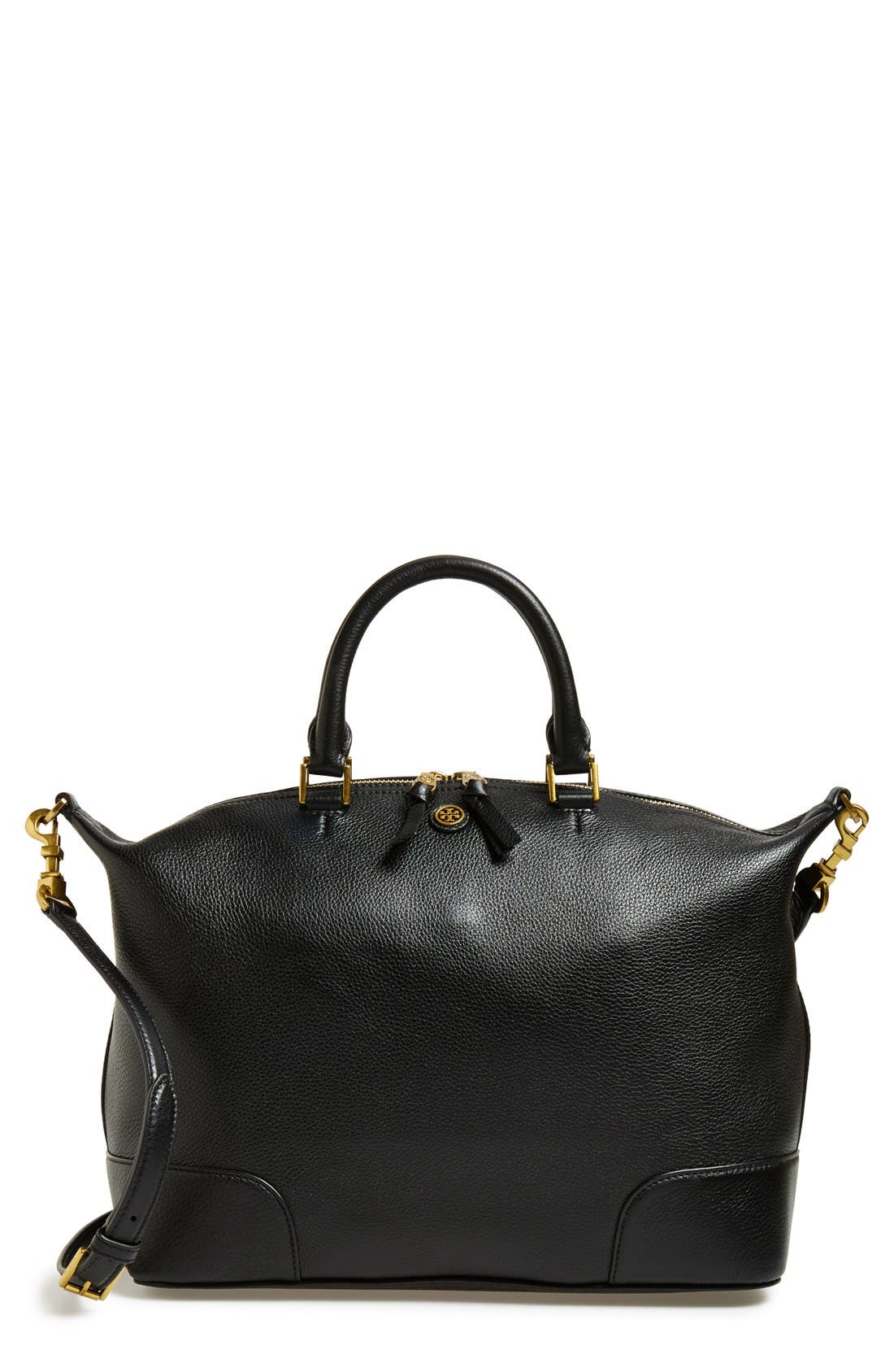 Tory Burch 'Frances' Slouchy Leather Satchel, Main, color, 