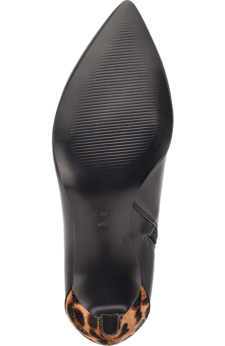 Nine West Mikale Pointed Toe Faux Calf Hair Boot, Alternate, color,