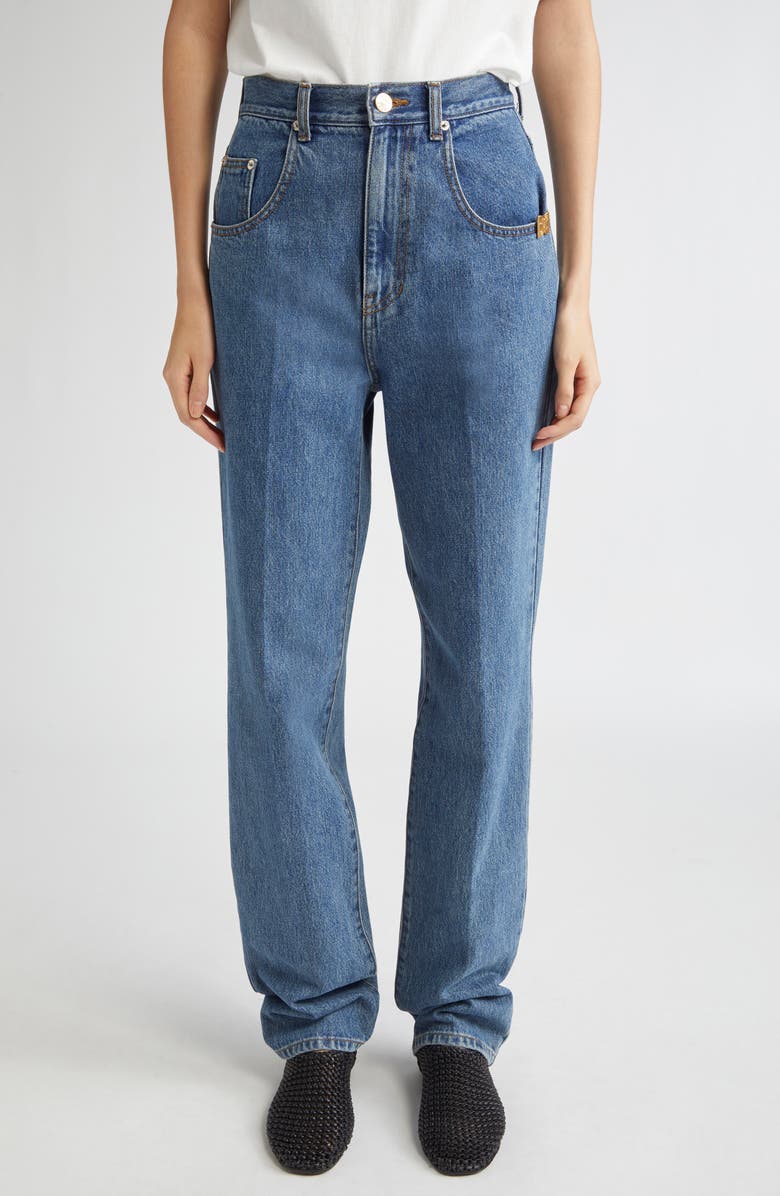 EENK 001 Classic Straight Leg Jeans, Main, color, Denim Blue