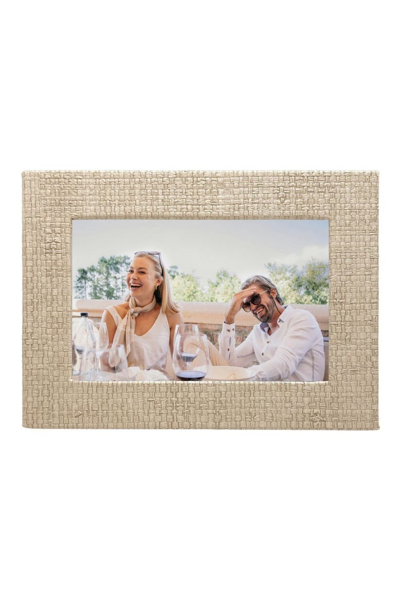 Coconut Grove Grasscloth 4 x 6-Inch Picture Frame, Main, color, BEIGE