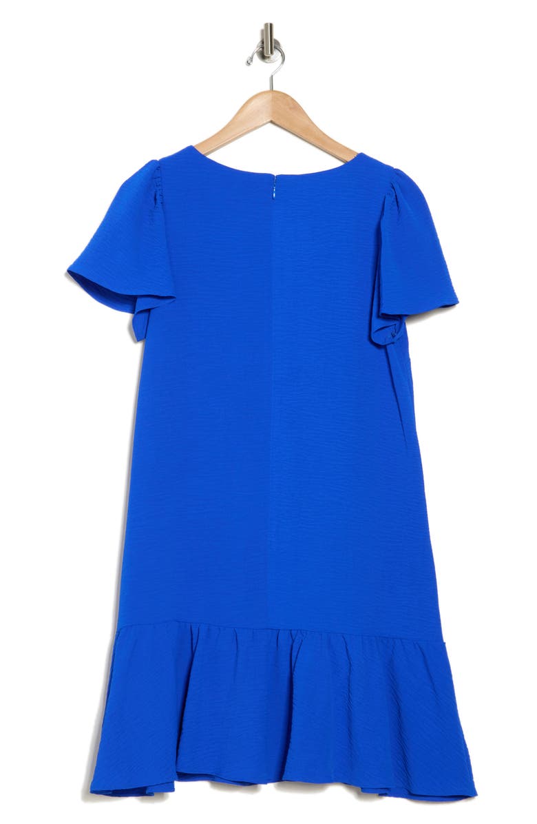 DKNY Flutter Sleeve Shift Dress, Alternate, color,