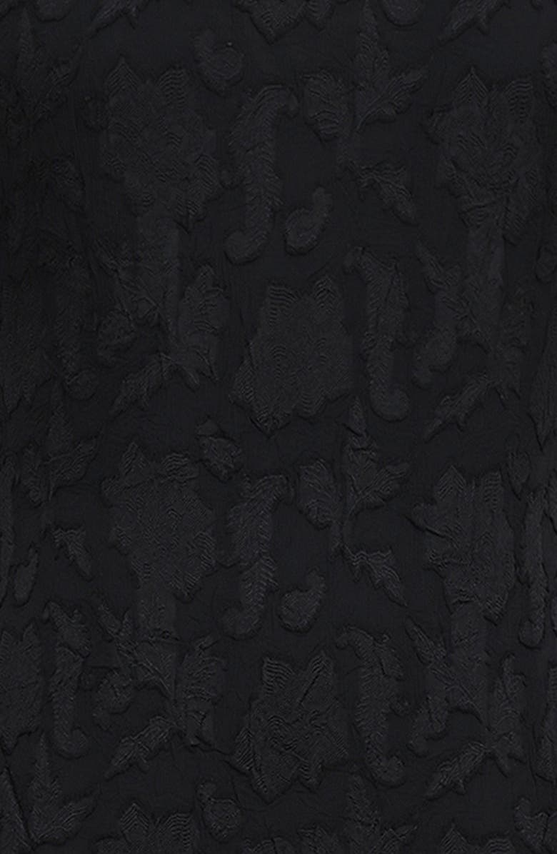 HOUSE OF CB Joan Floral Appliqué Mermaid Gown, Alternate, color, Black