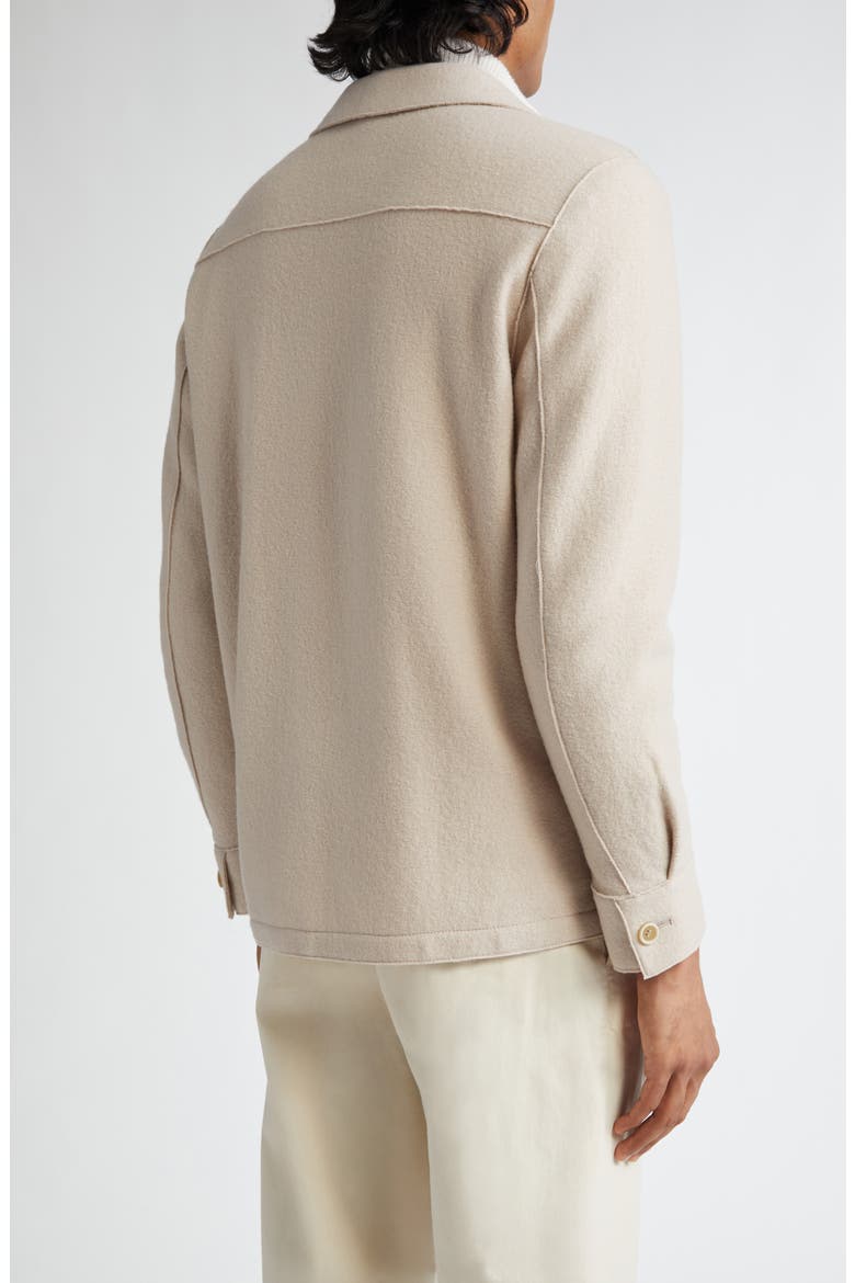 Boiled Wool Overshirt, Alternate, color, SAND