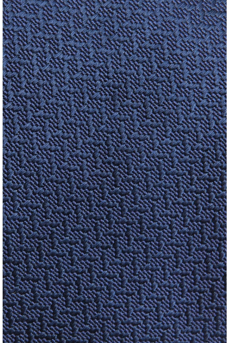 Texture Solid Silk Tie, Alternate, color, NAVY
