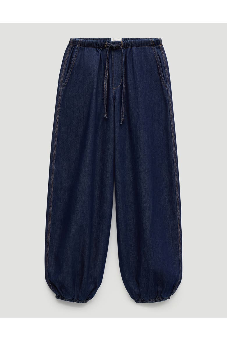 Billie Bubble Hem Jeans, Alternate, color, Dark Blue Indigo