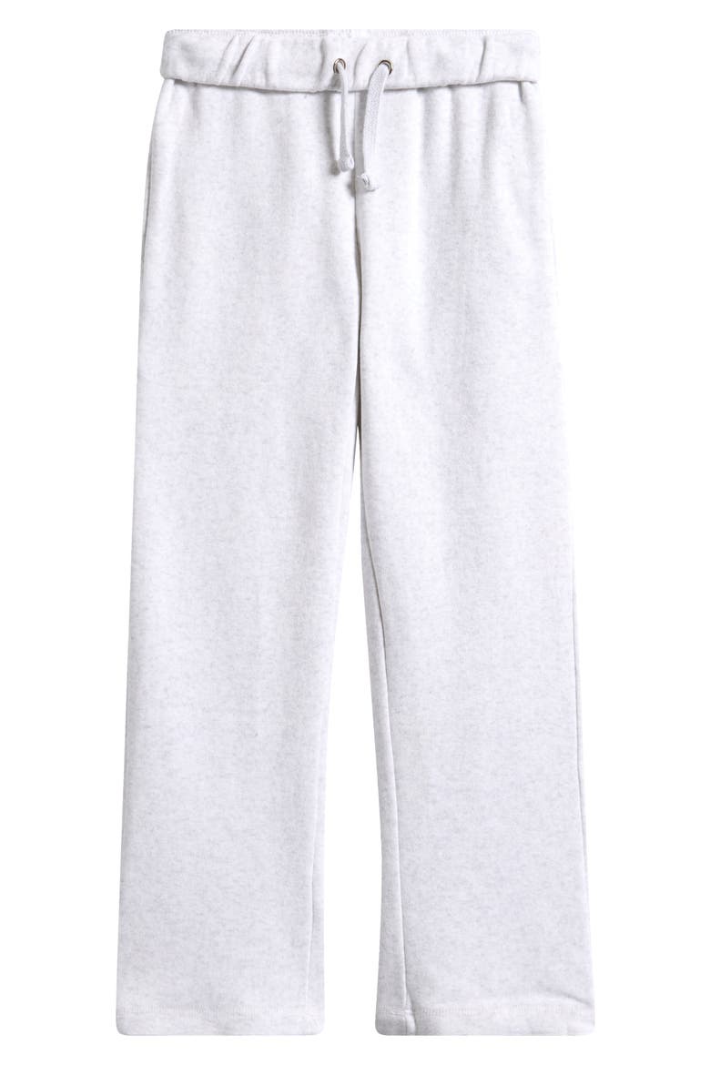 Kids' Wide Leg Foldover Sweatpants, Main, color, ASH GREY