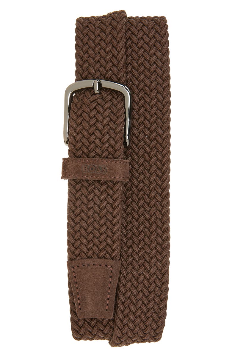 BOSS Sash Woven Elastic Belt, Main, color, 