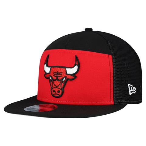 Men's New Era  Red/Black Chicago Bulls Outdoor Split Panel 9FIFTY Snapback Hat
