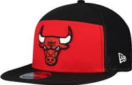 New Era Men's New Era Red/Black Chicago Bulls Outdoor Split Panel 9FIFTY Snapback Hat