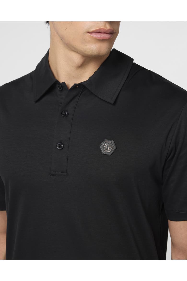 Classic Polo Shirt Hexagon Men, Alternate, color, black
