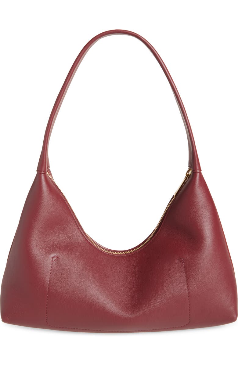 Mansur Gavriel Candy Baguette Leather Shoulder Bag, Alternate, color, Oxblood
