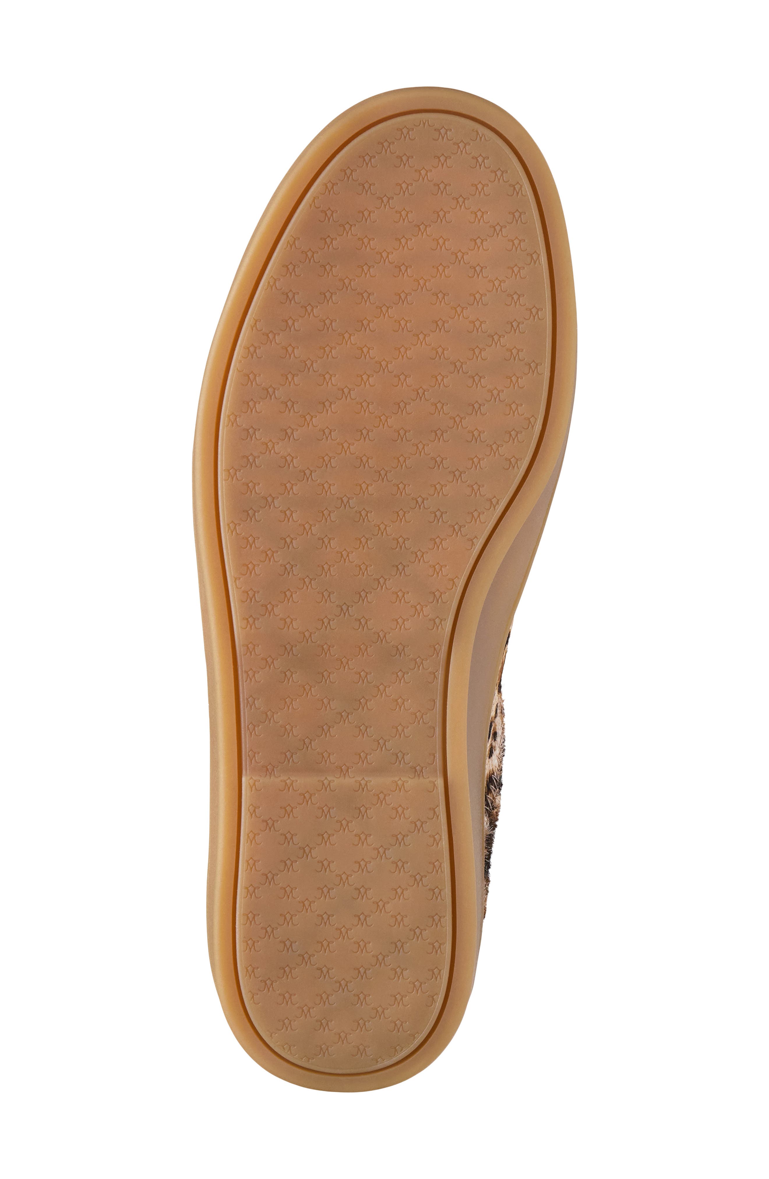 Johnston & Murphy Ashley Genuine Calf Hair Side Zip Sneaker, Alternate, color, Gold Leopard/Metallic Sheep