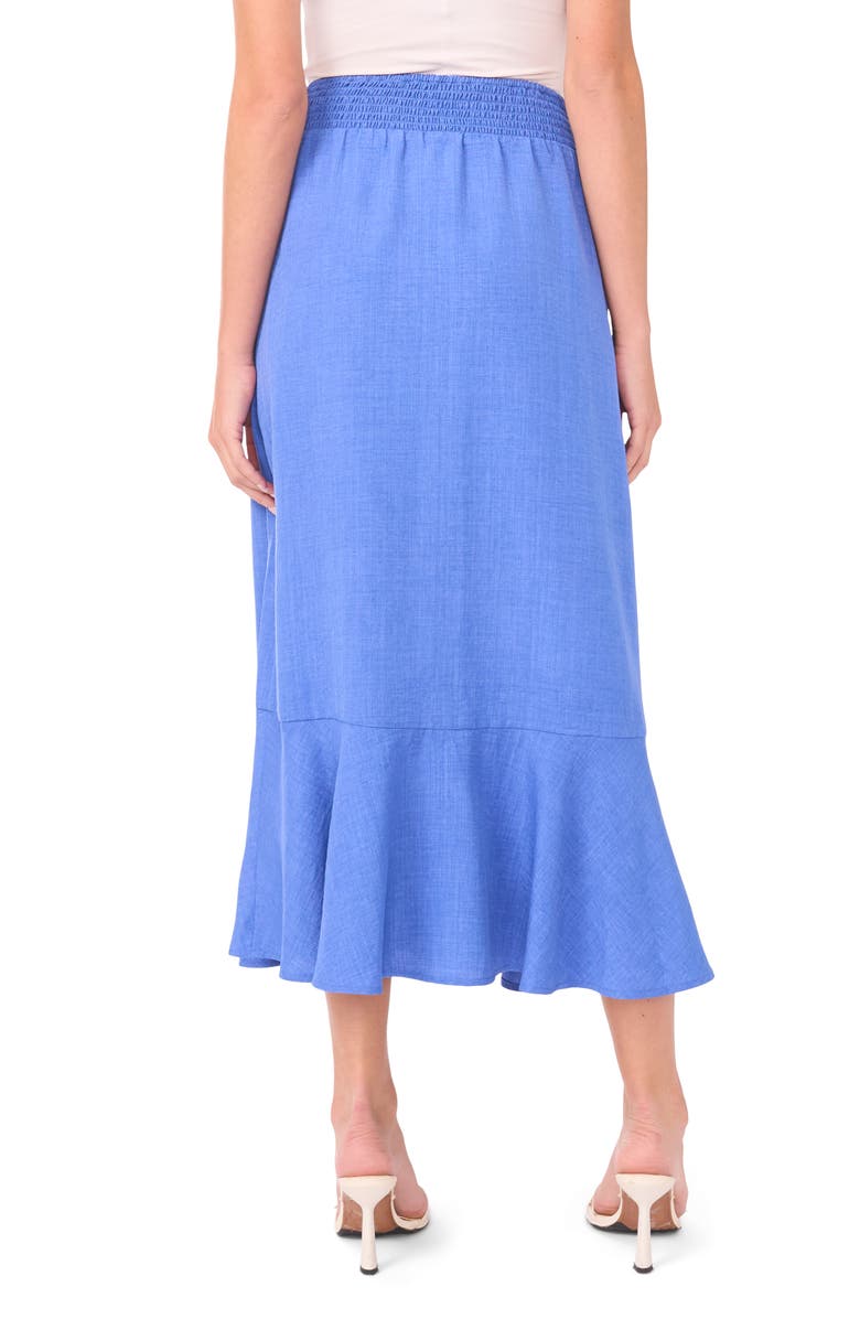 Vince Camuto Smocked Waist Maxi Skirt, Alternate, color, Sapphire Blue