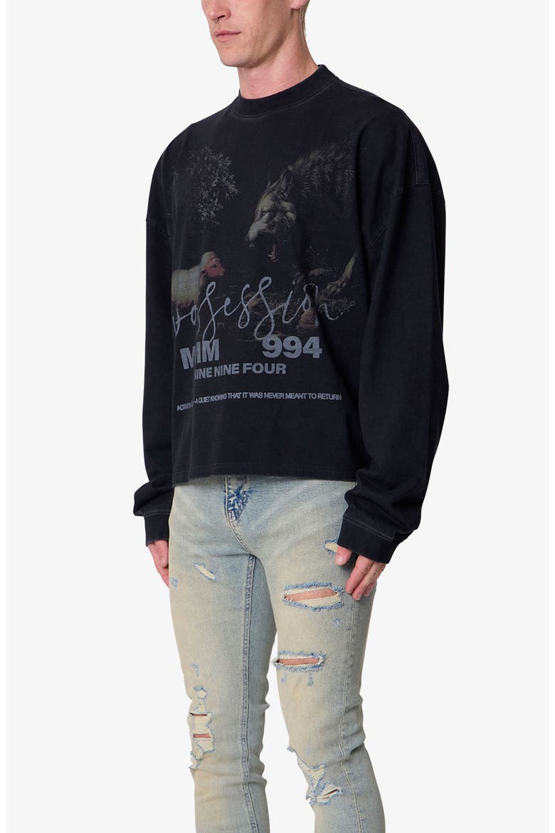 Oversize Cotton Graphic T-Shirt, Alternate, color, BLACK