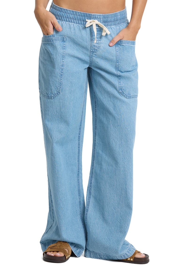 Zonte Saltwashed Wide Leg Pants, Main, color, SEA BLUE