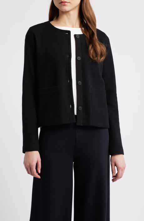 Eileen Fisher Organic Cotton Short Jacket