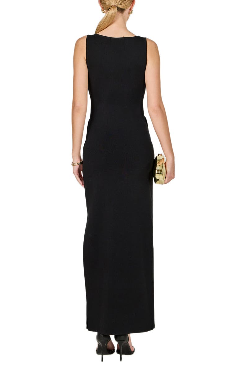 Endless Rose Cutout Detail Column Dress, Alternate, color, Black