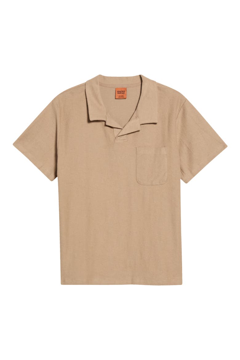 Cotton Terry Polo, Alternate, color, INCENSE