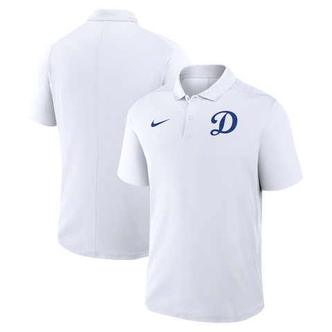 Men's Nike White Los Angeles Dodgers Alternate Victory Dri-FIT Polo