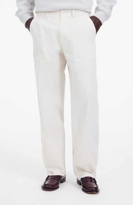 Madewell Fatigue Garment Dyed Cotton Twill Straight Leg Pants