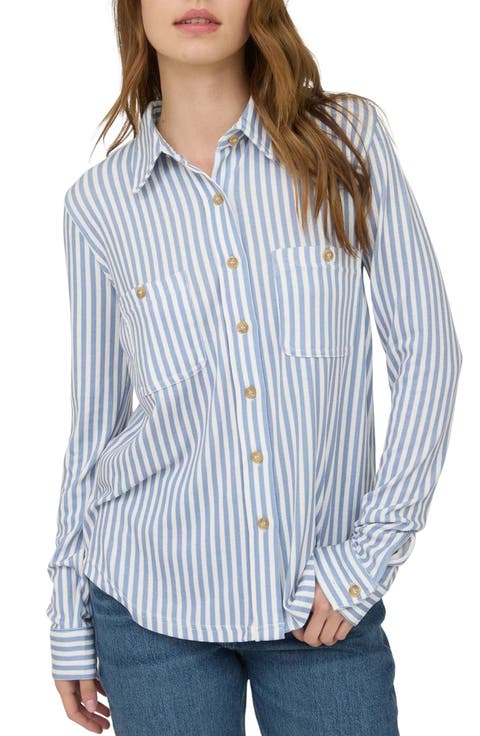 Button Front Long Sleeve Shirt