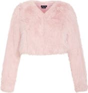 City Chic Angelica Faux Fur Crop Jacket