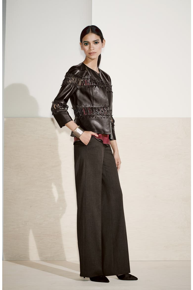 'Delancey' Stretch Wool Pants, Alternate, color, NICKEL