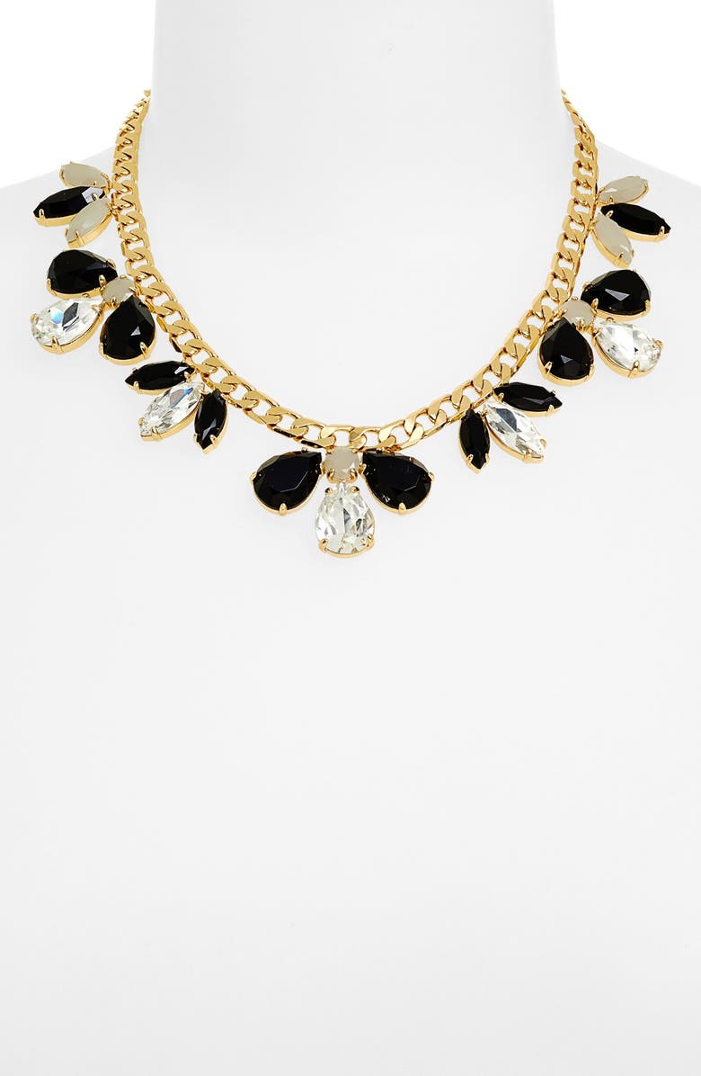 Kate Spade New York 'gardens of paris' stone frontal necklace, Alternate, color, 