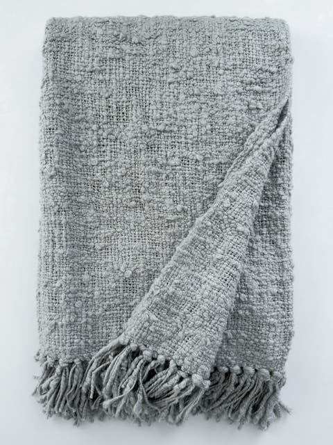 Cozy Cotton Boucle Throw