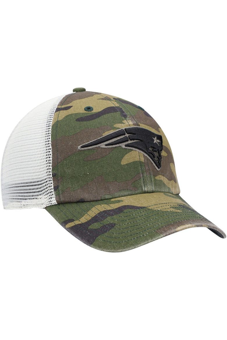 Men's '47 Camo New England Patriots Branson Clean Up Trucker Hat, Alternate, color, Camo