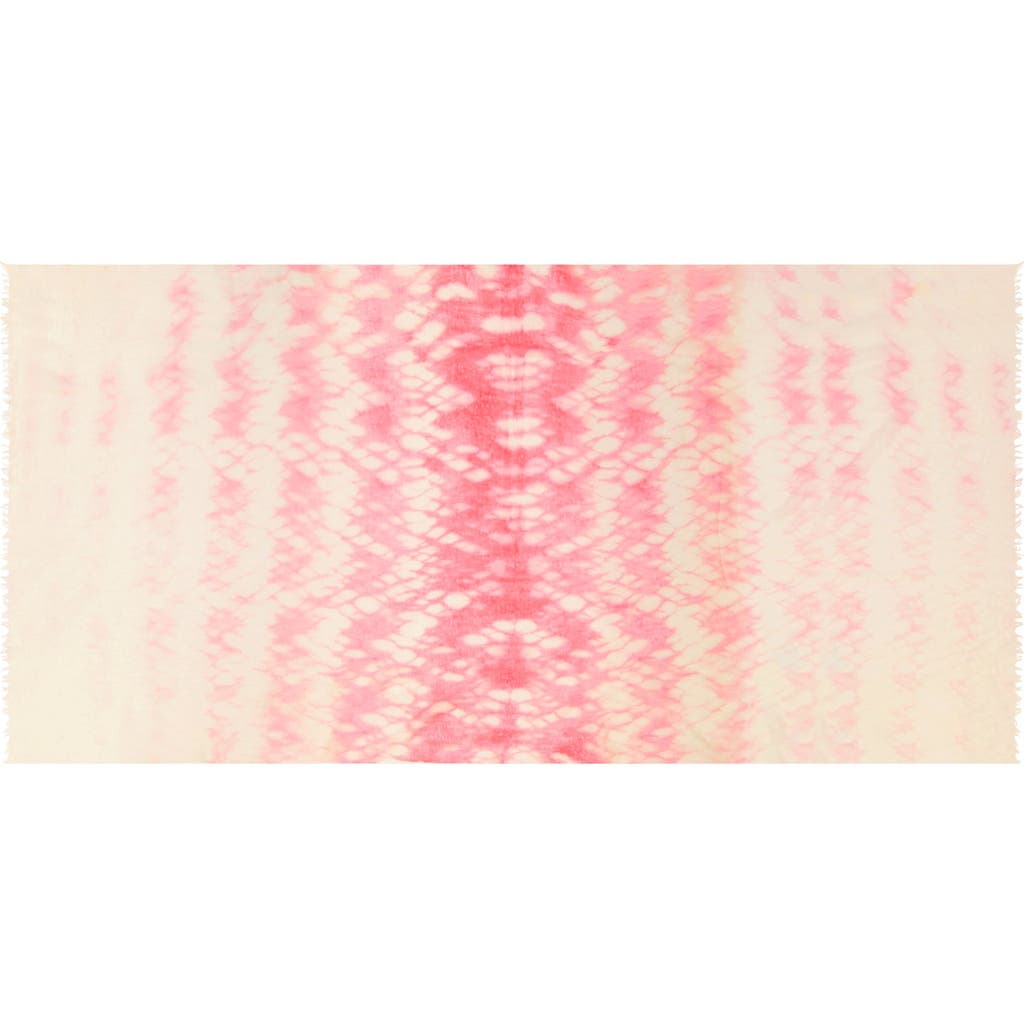 Mer St. Barth Cashmere Dip Dye Shawl In Blush Pink