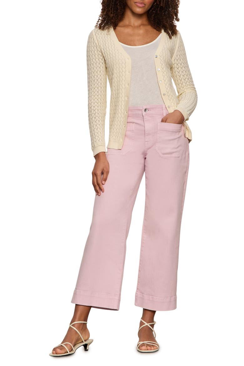 The Marine Crop Denim Pants, Alternate, color, PETAL PURPLE