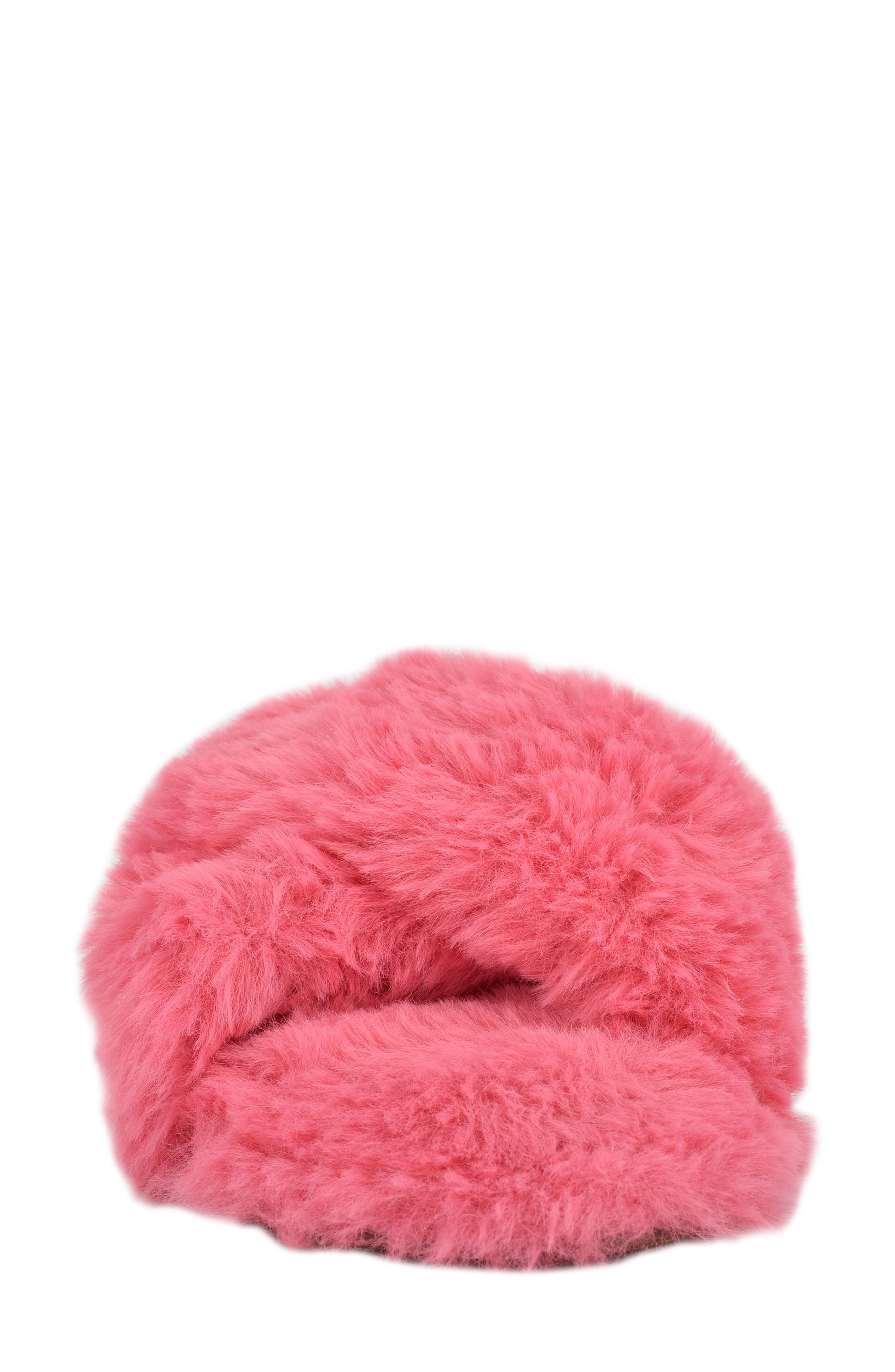Nine West Cozy Faux Fur Slipper, Alternate, color, 