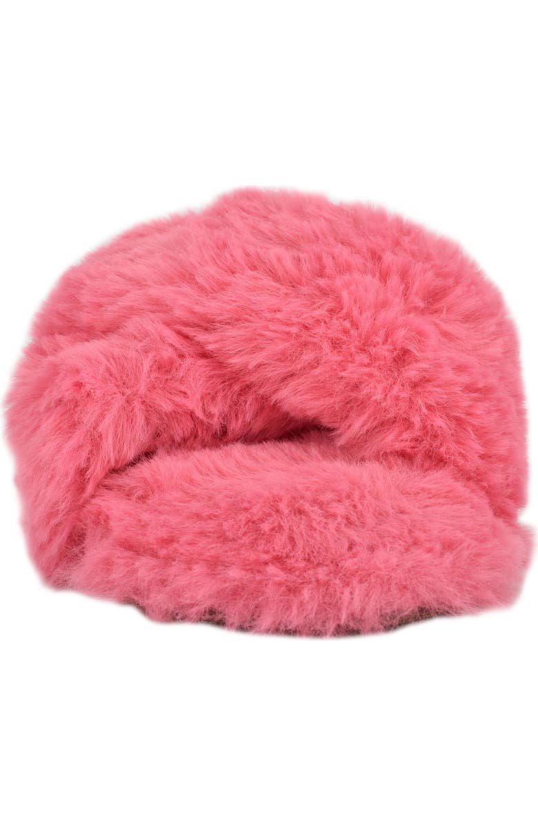 Nine West Cozy Faux Fur Slipper, Alternate, color,