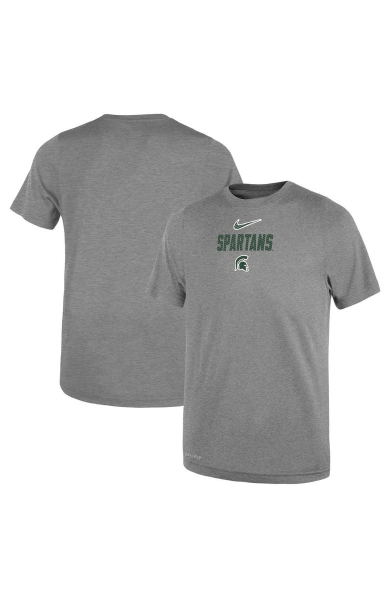 Nike Toddler Nike Heather Gray Michigan State Spartans Legend Slogan Performance T-Shirt, Main, color, Heather Gray