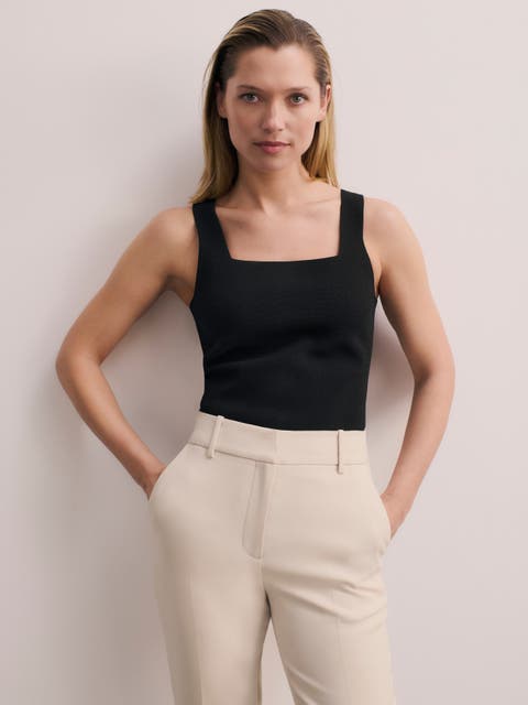 Keighley Square Neck Knit Top