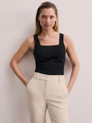 The Fold Keighley Square Neck Knit Top