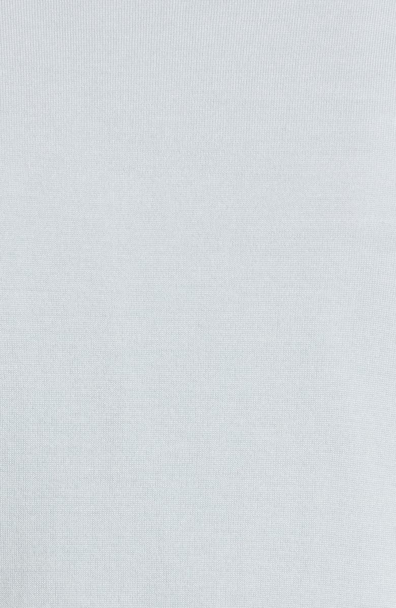 Eleventy Tipped Long Sleeve Merino Wool & Silk Zip Polo Sweater, Alternate, color, 