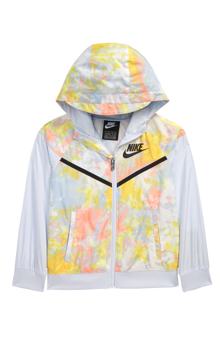 Sportswear Kids' Hooded Windbreaker Jacket, Main, color, FOOTBALL GRAY