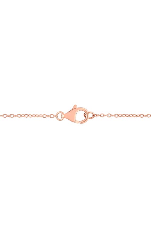 Delmar Diamond Circle Layered Necklace In Rose Gold