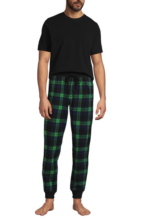 Lands' End Knit Jersey Pajama Sleep Set In Multi