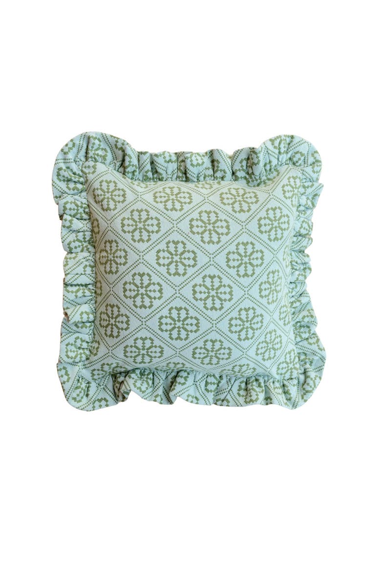 Cotton Floral Pillowcase, Main, color, Blue Floral