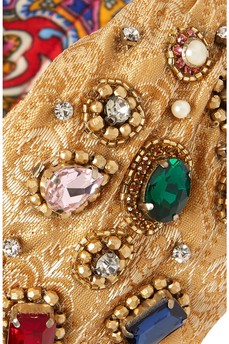 Jewel Encrusted Headband, Alternate, color, GOLD