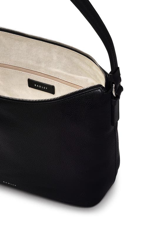 Radley Bella Medium Pebbled Leather Shoulder Bag In Black