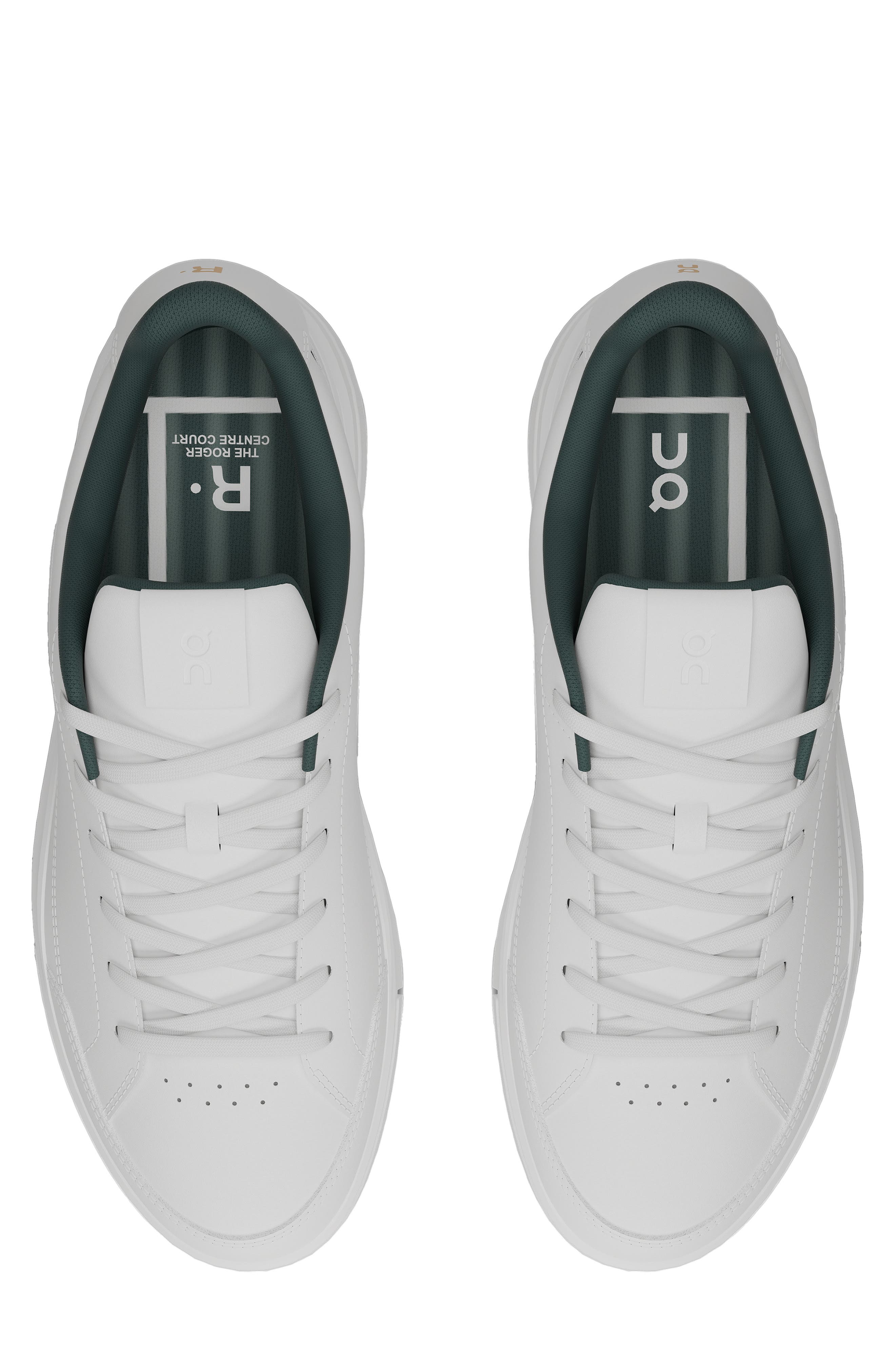 THE ROGER Centre Court Tennis Sneaker, Alternate, color, WHITE/ EVERGREEN