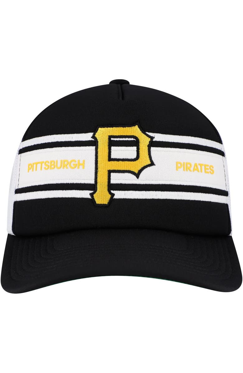 Mitchell & Ness Men's Black Pittsburgh Pirates Sideline Trucker Adjustable Hat, Alternate, color, Black